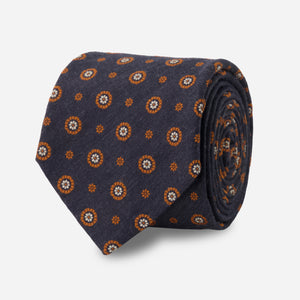 Fantasia Foulard Navy Tie