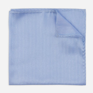 Mumu Weddings - Desert Solid Baby Blue Pocket Square