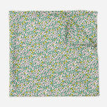 Leah Duncan x Tie Bar Nasturtium Floral Green Pocket Square