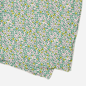 Leah Duncan x Tie Bar Nasturtium Floral Green Pocket Square alternated image 2