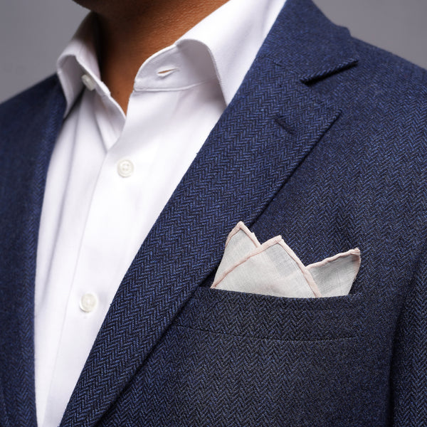 The Wool Miracle Herringbone Navy Jacket | Wool Jackets | Tie Bar