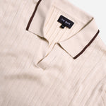 Ribbed Sweater Vintage Ivory Polo | Cotton Polos | Tie Bar