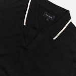 Ribbed Sweater Vintage Black Polo | Cotton Polos | Tie Bar