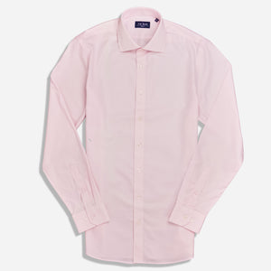 Textured Solid Light Pink Non-Iron Dress Shirt alternated image 1