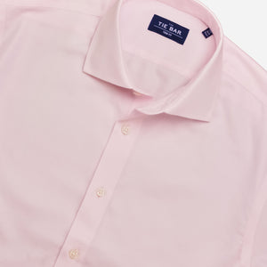 Textured Solid Light Pink Non-Iron Dress Shirt alternated image 2