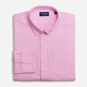The Modern-Fit Oxford Pink Casual Shirt featured image
