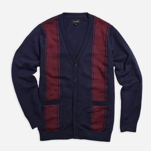 Vertical Stripe Navy Cardigan featured image