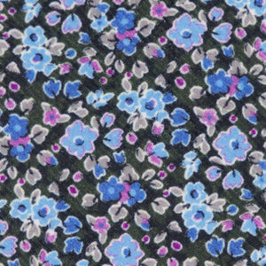 Corduroy Freesia Floral Charcoal Tie alternated image 2
