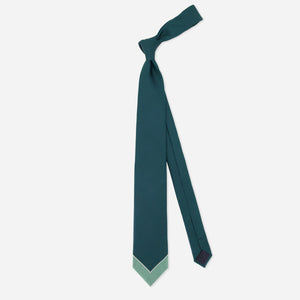 Warren Alfie Baker x Tie Bar Tonal Pointed Chevron Teal Tie alternated image 1
