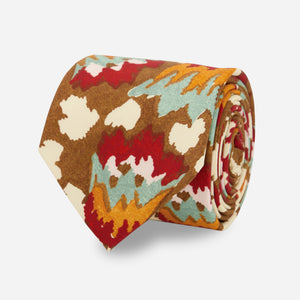 Warren Alfie Baker x Tie Bar Painted Tulip Burnt Ochre Tie featured image