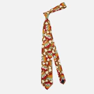 Warren Alfie Baker x Tie Bar Painted Tulip Burnt Ochre Tie alternated image 1