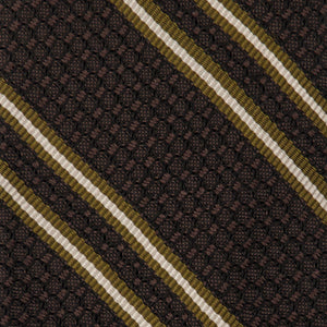 Grenalux Stripe Chocolate Brown Tie alternated image 2