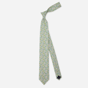 Leah Duncan x Tie Bar Nasturtium Floral Green Tie alternated image 1