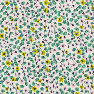 Leah Duncan x Tie Bar Nasturtium Floral Green Tie alternated image 2