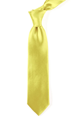 Solid Satin Yellow Tie alternated image 1