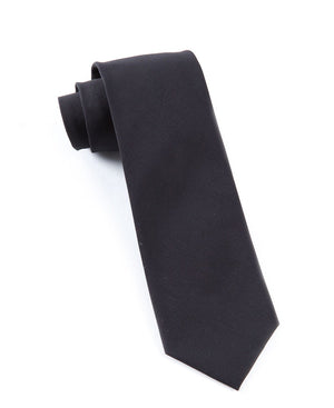 Solid Cotton Black Tie featured image