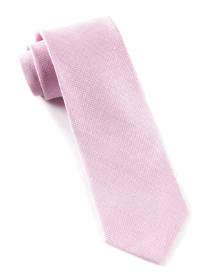 Solid Linen Baby Pink Tie featured image