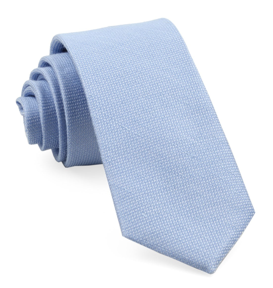 Solid Linen Sky Blue Tie | Linen Ties | Tie Bar