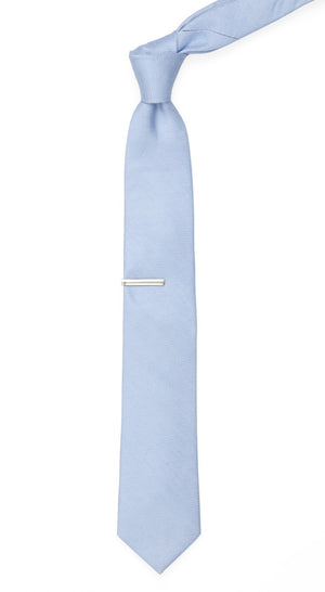 Solid Linen Sky Blue Tie alternated image 1