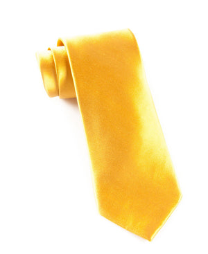 Solid Satin Mustard Tie featured image