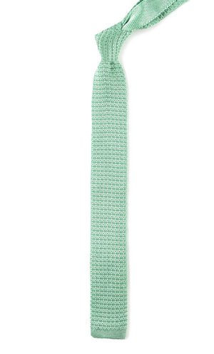 Textured Solid Knit Mint Tie alternated image 1