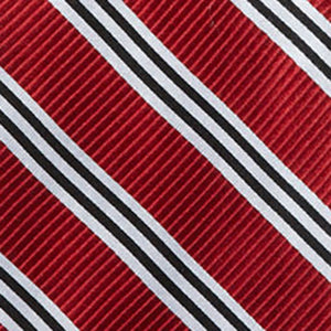Bar Stripes Red Tie alternated image 2