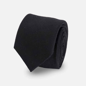 Solid Wool Black Tie featured image