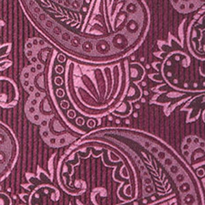 Twill Paisley Wine Tie alternated image 2