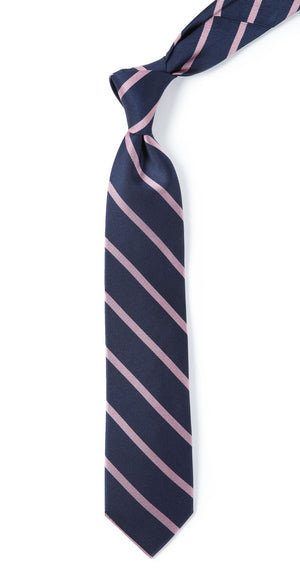 Trad Stripe Navy Tie alternated image 1