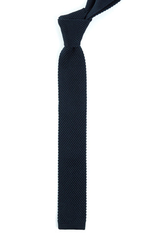 Knitted Midnight Navy Tie alternated image 1