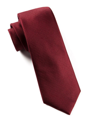 Solid Texture Burgundy Tie featured image