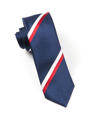 Ad Stripe Classic Navy Tie