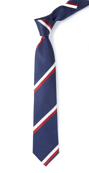 Ad Stripe Classic Navy Tie alternated image 1
