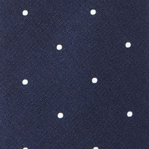 Satin Dot Classic Navy Tie alternated image 2