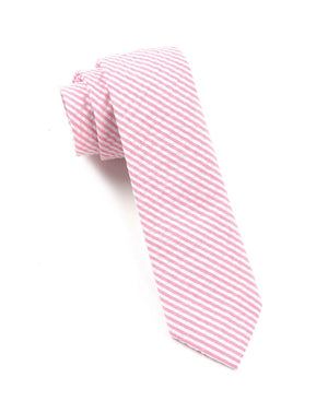 Seersucker Pink Tie featured image