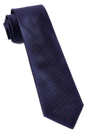 Mini Dots Matte Navy Tie