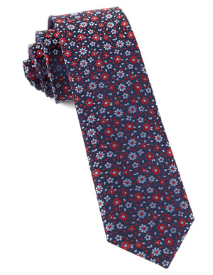 Milligan Flowers Navy Tie