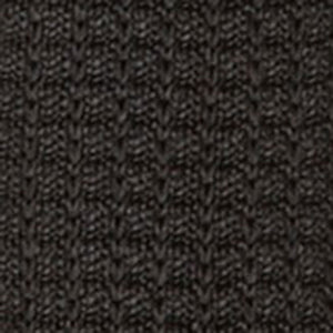 Textured Solid Knit Black Tie alternated image 2