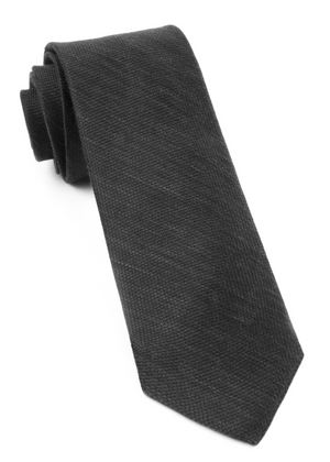 Festival Textured Solid Black Tie featured image