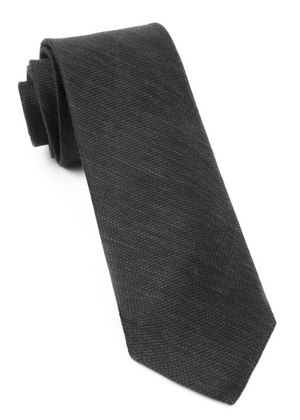 Festival Textured Solid Black Tie