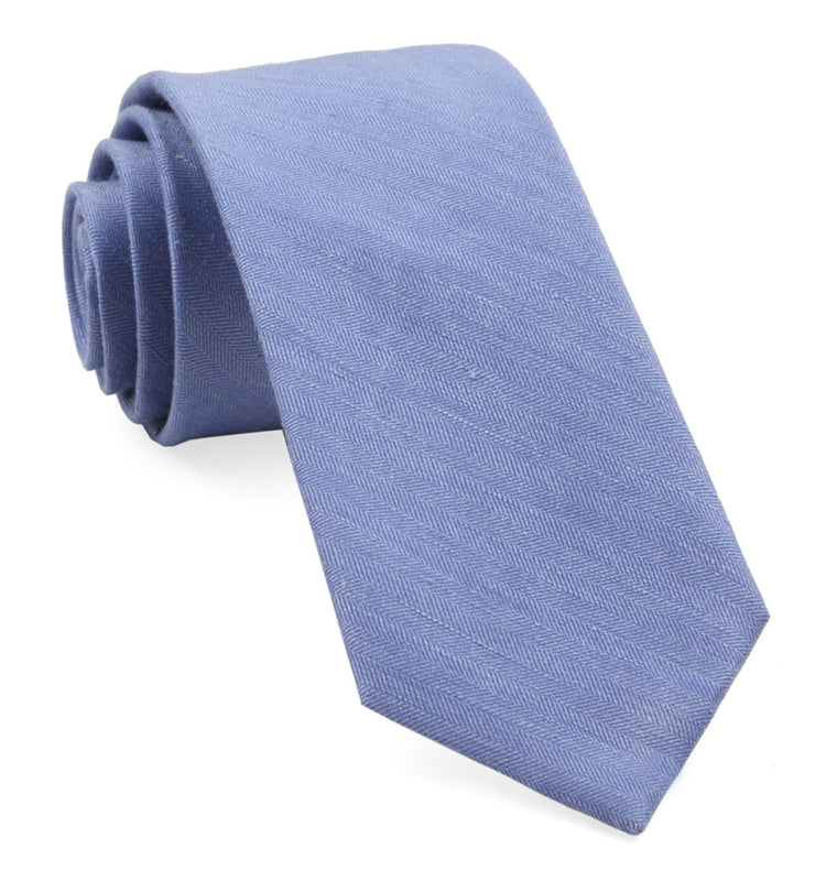 Linen Row Light Blue Tie | Linen Ties | Tie Bar