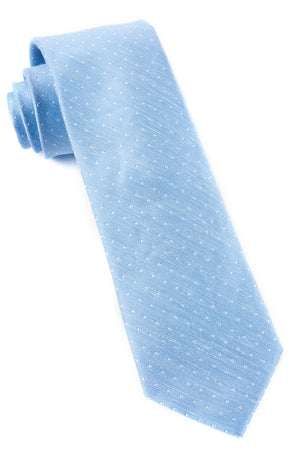 Destination Dots Light Blue Tie