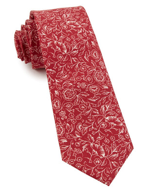 Bracken Blossom Red Tie