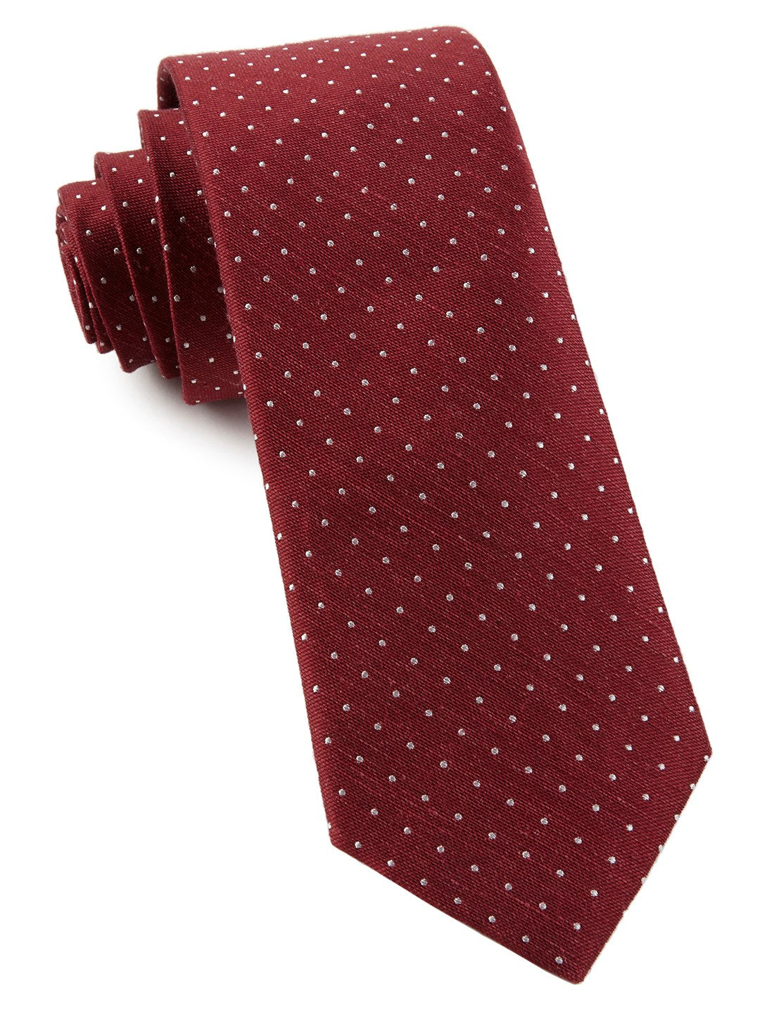 Burgundy Diamond Tie and Pocket square - MenDo Ties