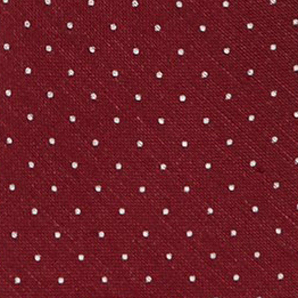 Burgundy Diamond Tie and Pocket square - MenDo Ties