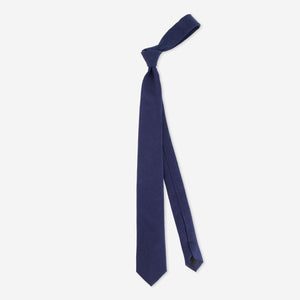 Linen Row Navy Tie | Linen Ties | Tie Bar