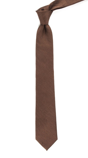 Linen Row Chocolate Brown Tie alternated image 1