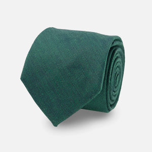 Bhldn Linen Row Hunter Green Tie featured image