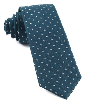 Dotted Dots Teal Tie