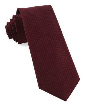 Check Mates Burgundy Tie